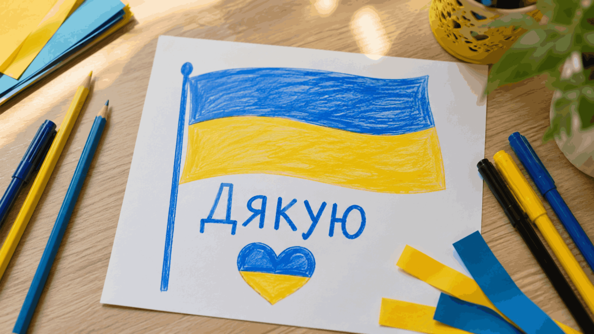 Дитячі малюнки до Дня захисників України